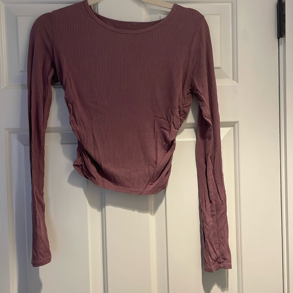 ALO gather long sleeve M in Woodrose